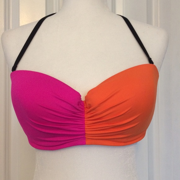 Victoria's Secret Other - Victoria Secret 34DD bikini top pink & orange